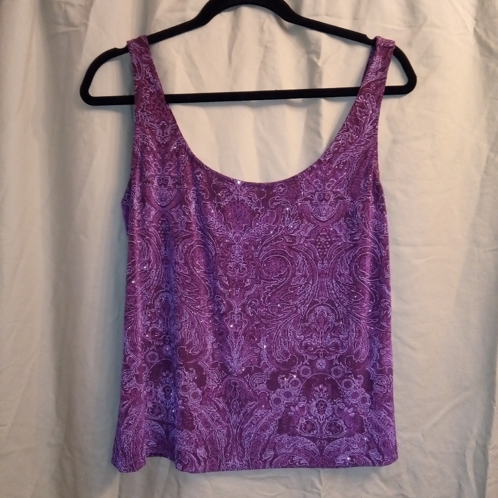 Alex Evenings shimmery top